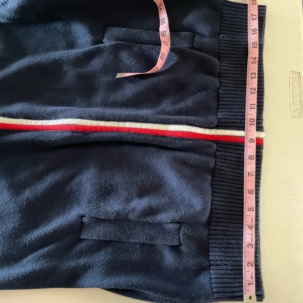Tommy Hilfiger Rare Hybrid Track Jacket Collar Navy Vintage Sweater Men’s Size M